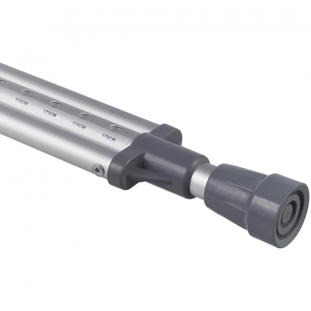 Костыли подмышечные взрослые серые BRONIGEN BPC, р-р S (рост 137-157 см)