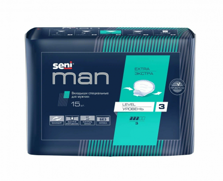 Прокладки урологические для мужчин Seni Man EXTRA Level 3 (15 шт)