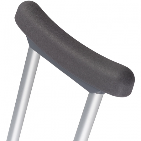 Костыли подмышечные взрослые серые BRONIGEN BPC, р-р S (рост 137-157 см)