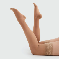 Компрессионные чулки с ажурной резинкой | 1 класс ком., стандартная длина | VENOTEKS Trend (1C205)