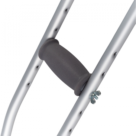 Костыли подмышечные взрослые серые BRONIGEN BPC, р-р S (рост 137-157 см)