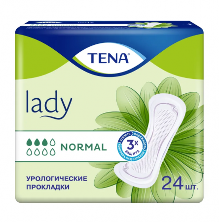 Урологические прокладки для женщин | TENA Lady Normal | 24 шт