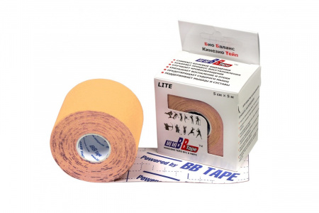Кинезио тейп | BBTape LITE | 5 см х 5 м (Бежевый)