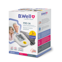 Тонометр автоматический говорящий с адаптером сети | B.Well PRO-36