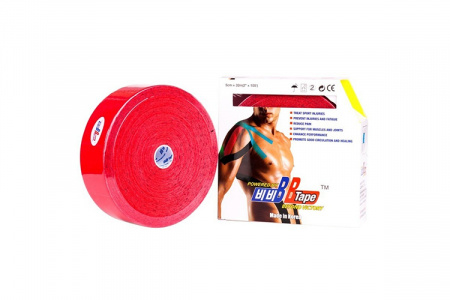 Кинезио тейп | BBTape | 5 см x 32 м (Красный)