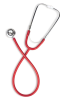 Стетоскоп профессиональный двухголовочный | B.Well WS-2 (Красный)