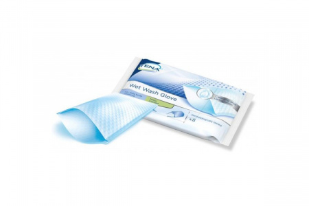 Влажные рукавички для мытья без воды | TENA Wet Wash Glove