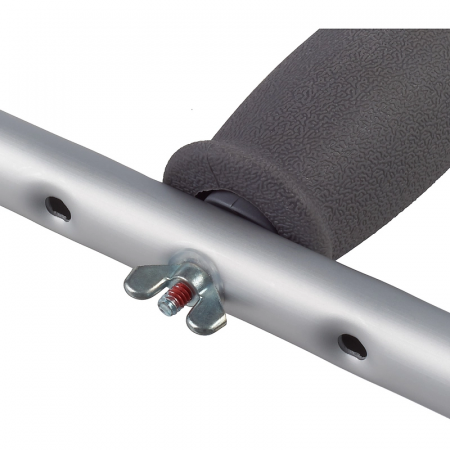 Костыли подмышечные взрослые серые BRONIGEN BPC, р-р S (рост 137-157 см)