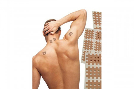 Кросс тейп | BB Cross Tape | 2,8 x 3,6 см (Бежевый)