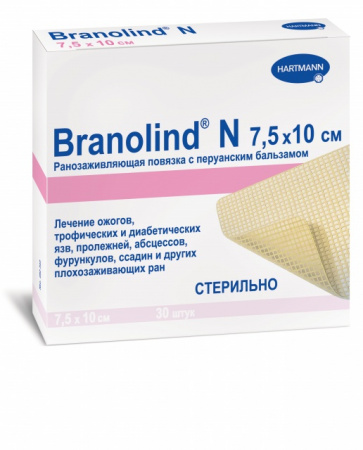 Ранозаживляющая повязка с перуанским бальзамом | Branolind N